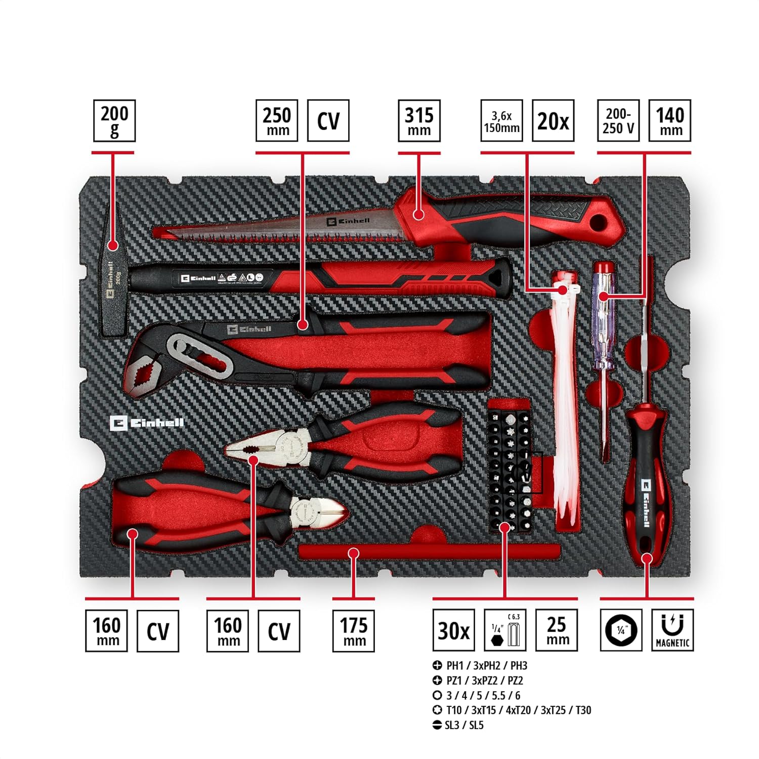 Einhell E-Case 78-Piece Tool Box for Renovation – Bild 2