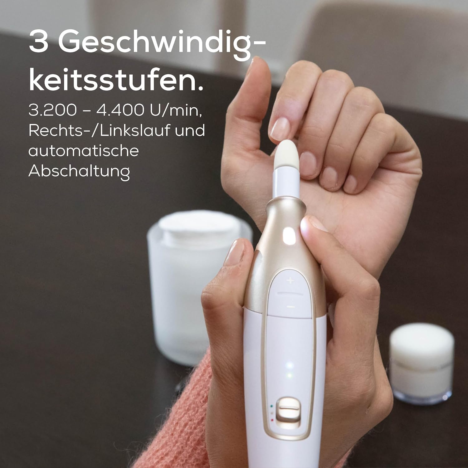 Beurer MP 64 Maniküre-/Pediküre-Set, elektrisches Nagelpflegeset mit Akku – Bild 4