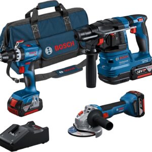 Bosch Professional 18V-System-Akku-Kombi-Set: GSB 18V-45 + GBH 18V-22 ...