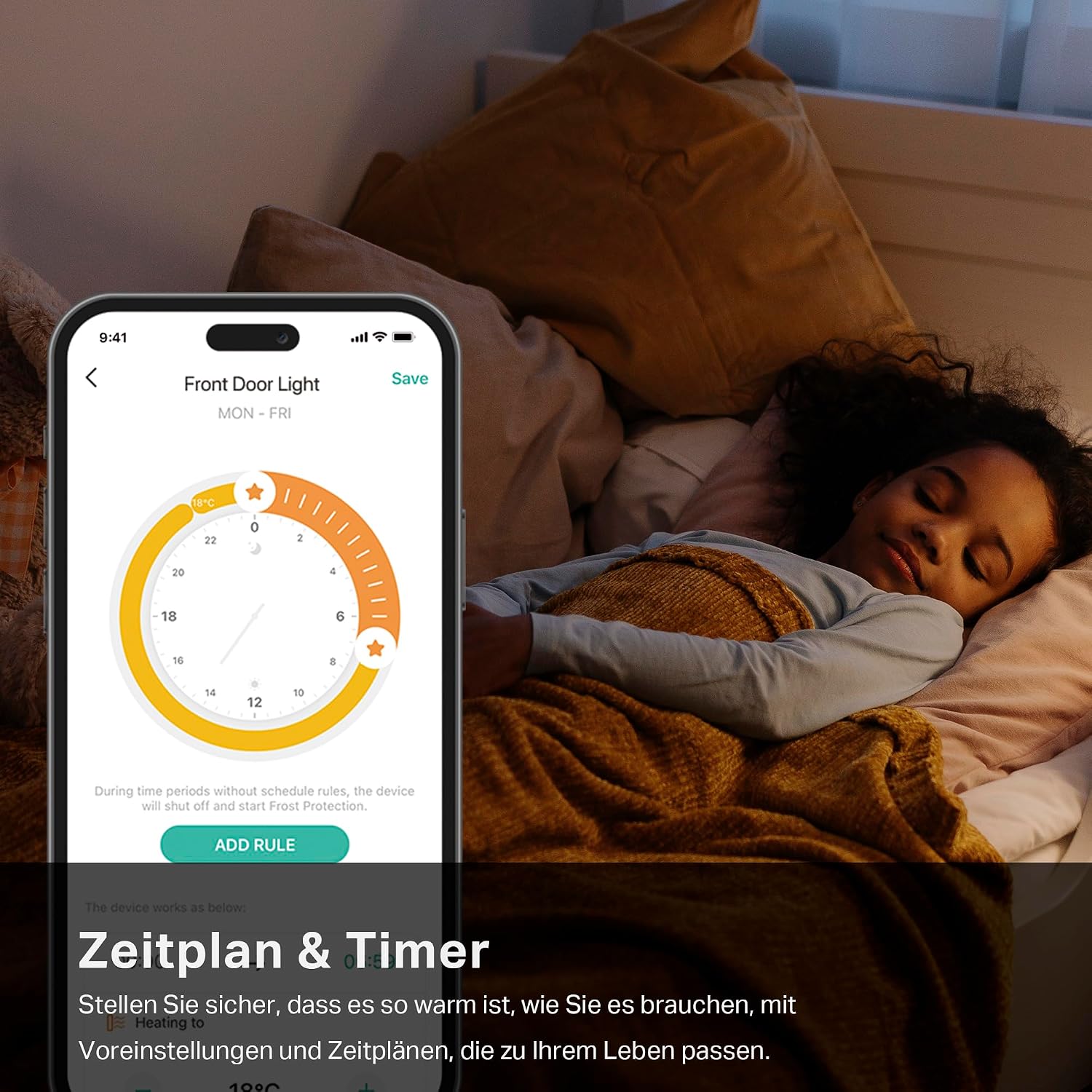 TP-Link Smart Heizkörperthermostat – Erweiterungseinheit, erfordert Kasa Hub, Heizungssteuerung (Kasa App, Zeitpläne, Geofencing, Fensteröffnungserkennung), Matter, Alexa, Apple Home – Bild 4