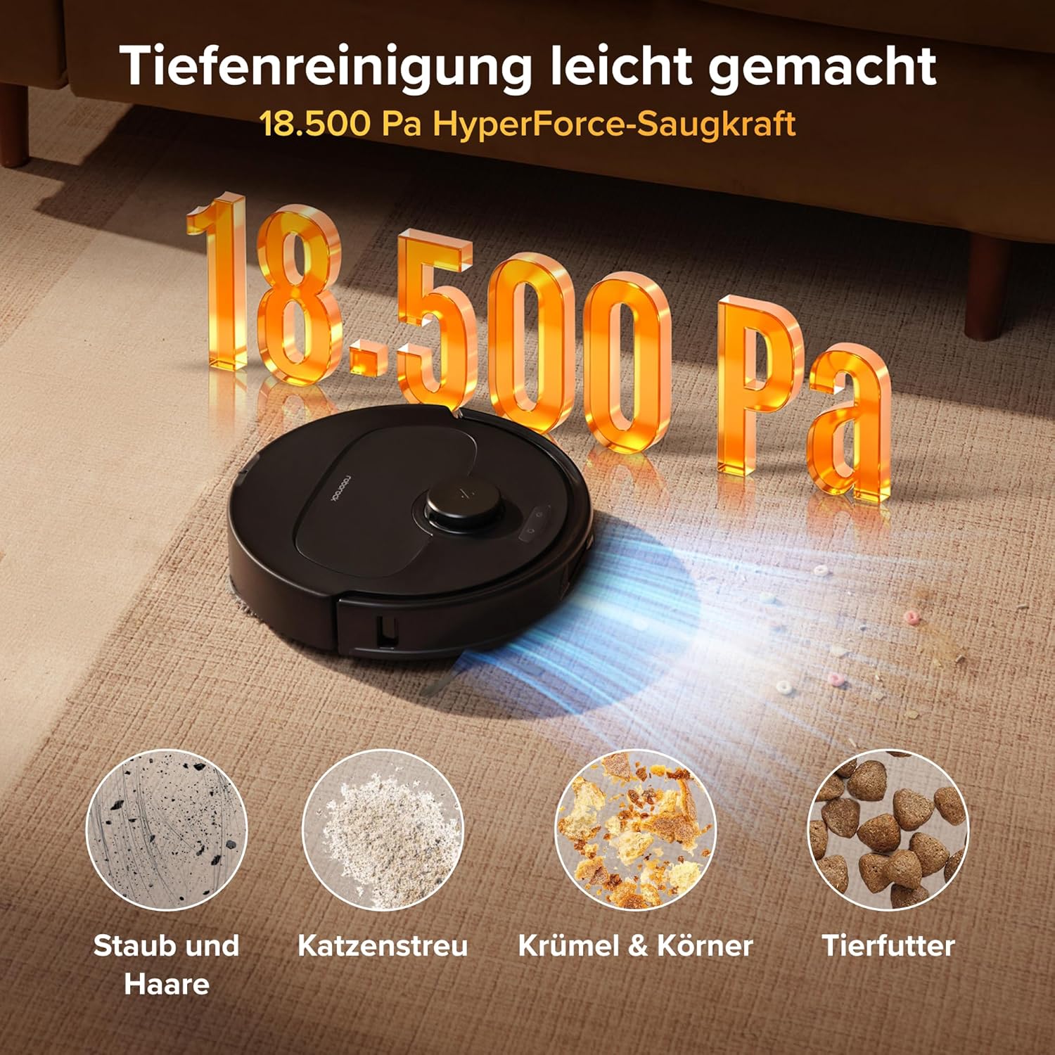 roborock Qrevo S Pro Set Saugroboter mit Wischfunktion, 18.500 Pa – Bild 3