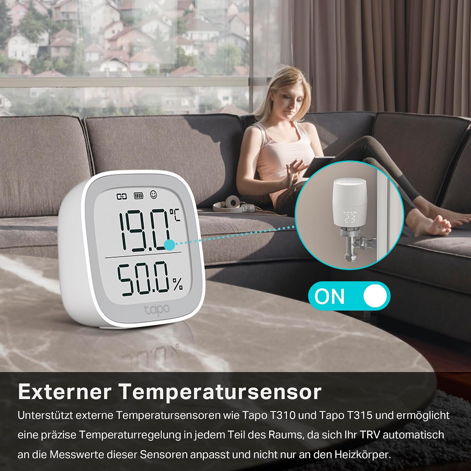 TP-Link Smart Heizkörperthermostat – Erweiterungseinheit, erfordert Kasa Hub, Heizungssteuerung (Kasa App, Zeitpläne, Geofencing, Fensteröffnungserkennung), Matter, Alexa, Apple Home – Bild 8