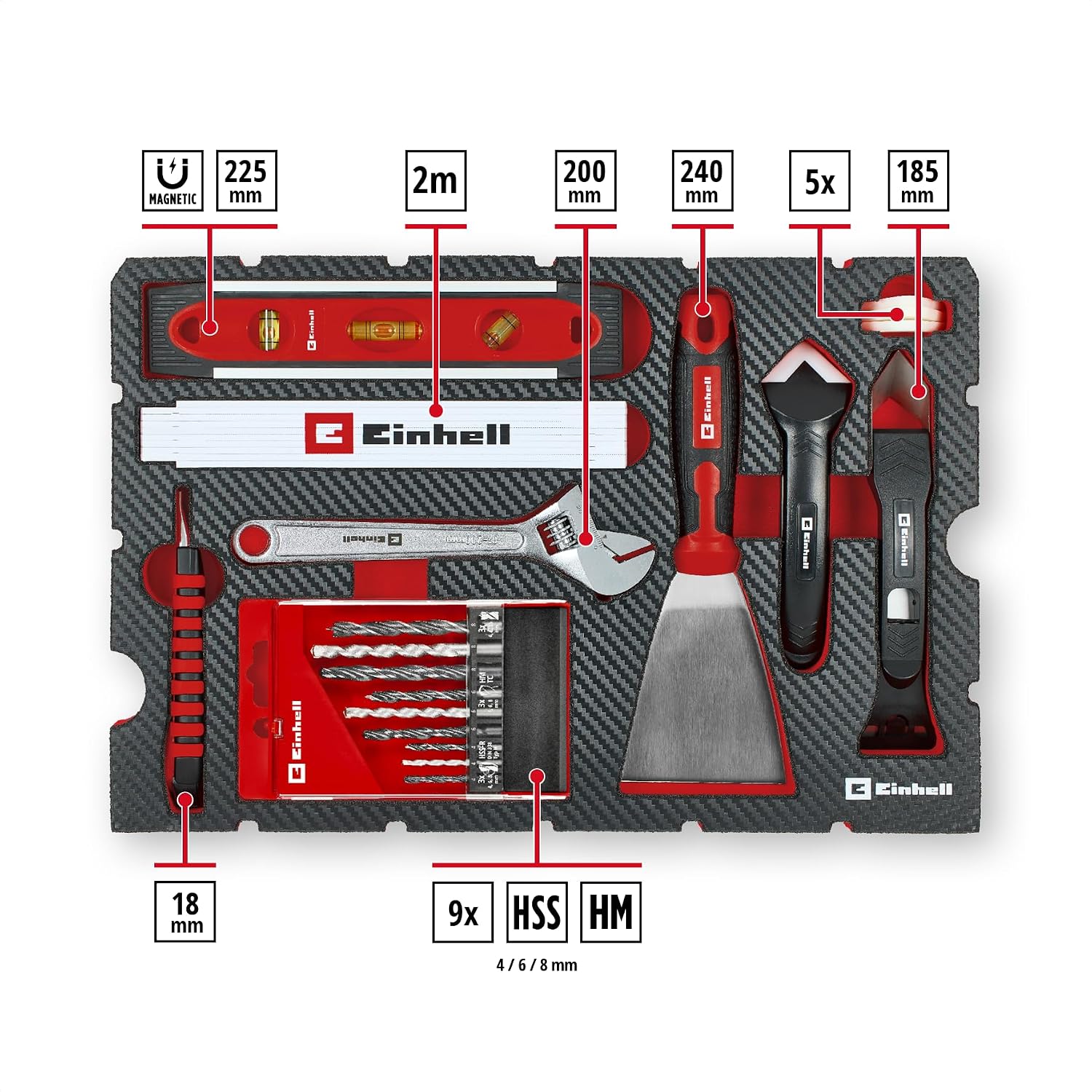 Einhell E-Case 78-Piece Tool Box for Renovation – Bild 3
