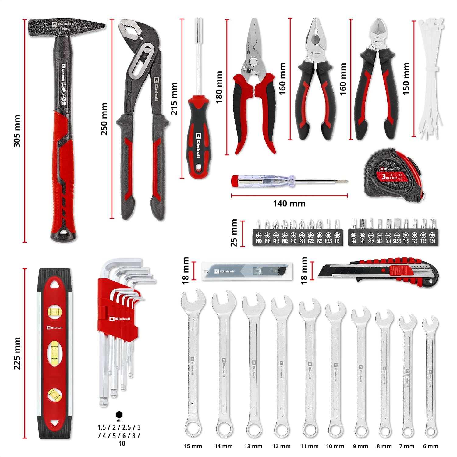 Einhell E-Case 79-Piece Moving Tool Box – Bild 13