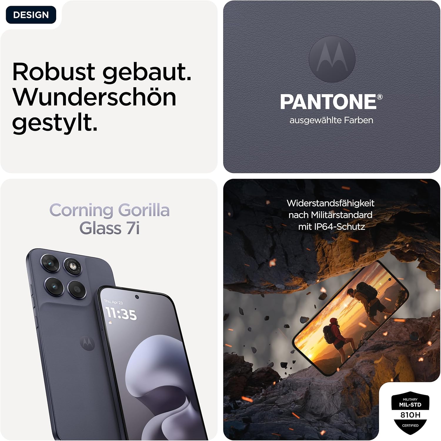 Motorola Moto g67 5G Smartphone 50MP Kamera 4-256GB Arctic Seal – Bild 4