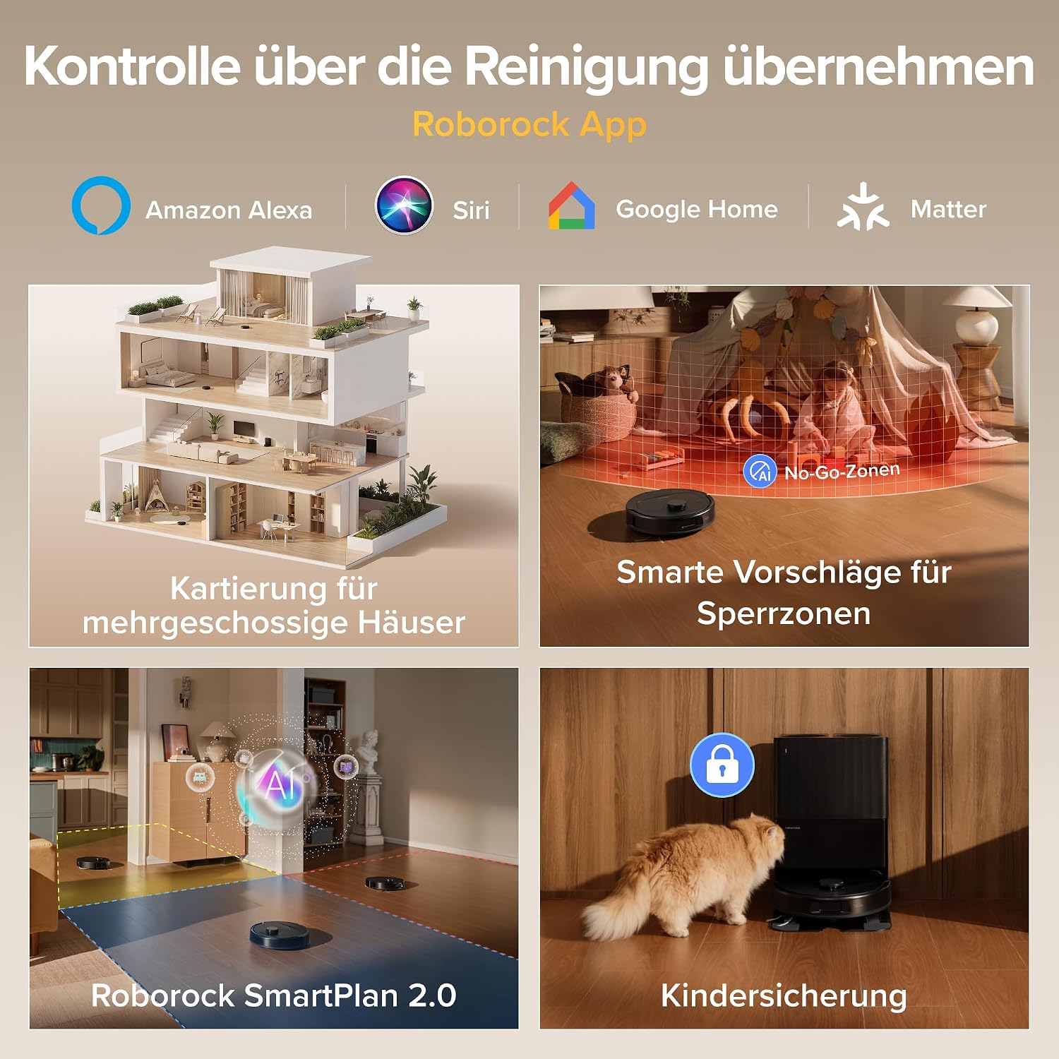 roborock Qrevo S Pro Set Saugroboter mit Wischfunktion, 18.500 Pa – Bild 8