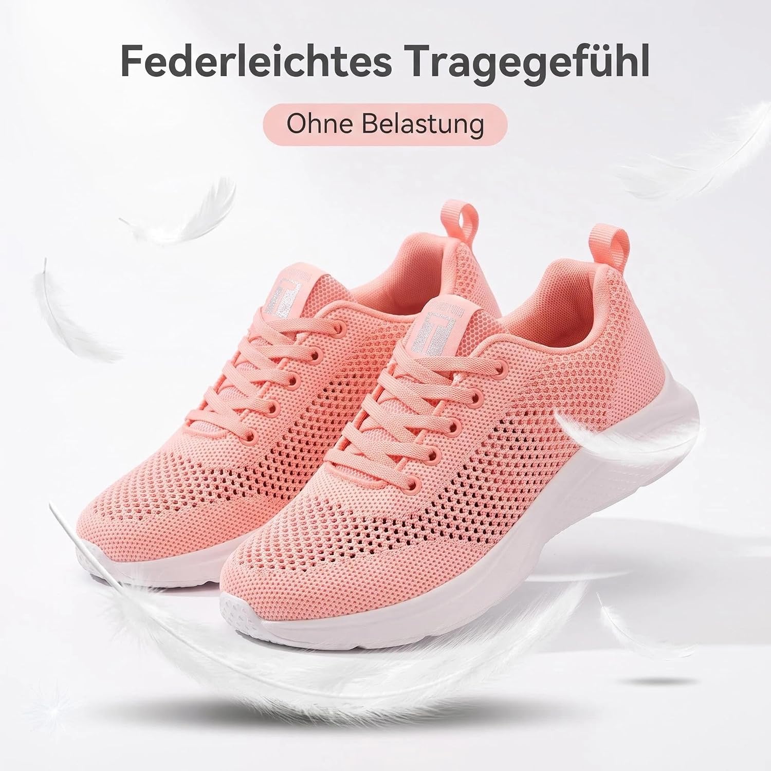 Damen-Sneaker, Laufschuhe, Sportschuhe, Mesh, leicht, atmungsaktiv, stoßdämpfend, rutschfest, für Joggen, Walken, Training und Freizeit – Bild 6