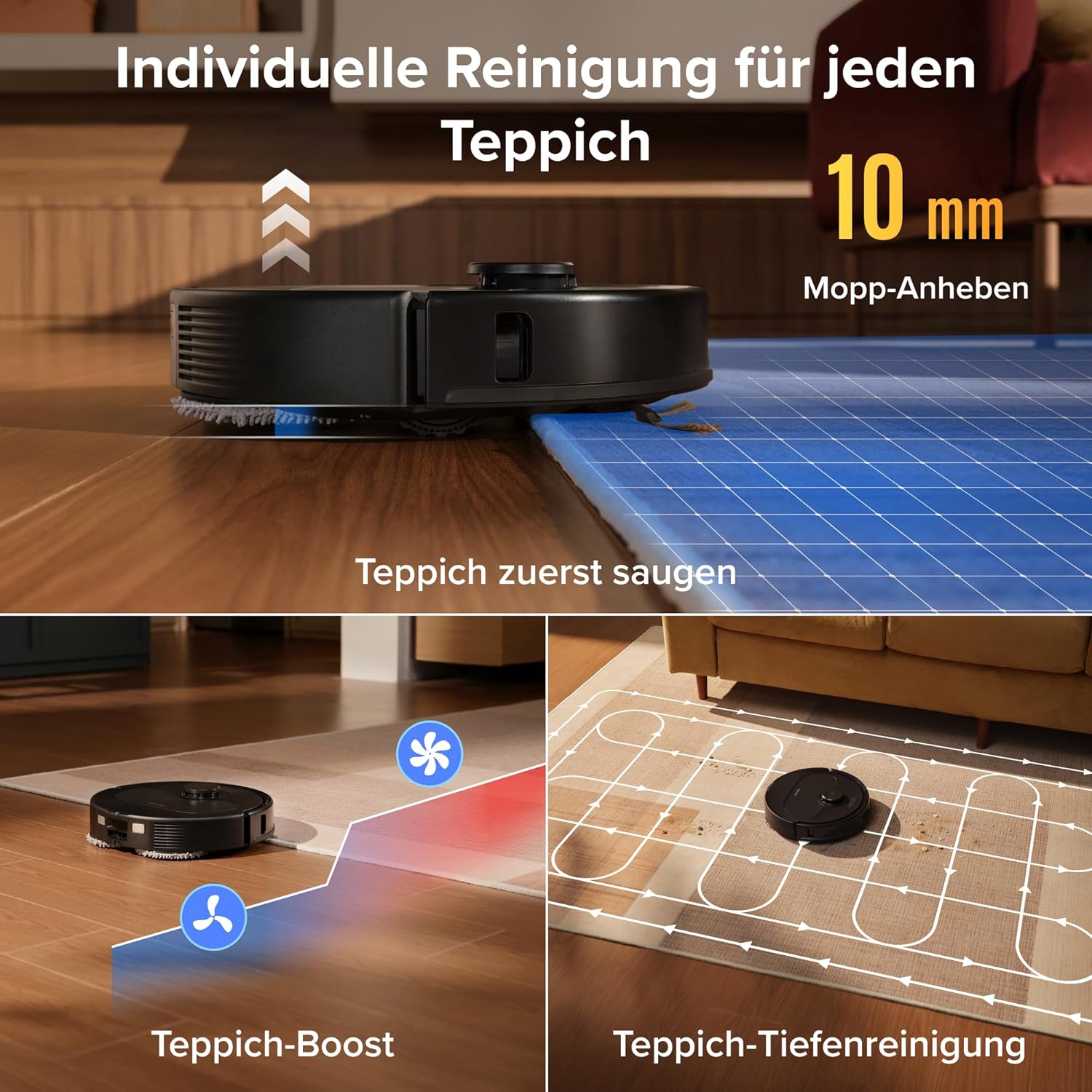 roborock Qrevo S Pro Set Saugroboter mit Wischfunktion, 18.500 Pa – Bild 7