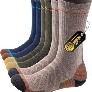 PULIOU Wandersocken Merinosocken Herren Damen Outdoor & Trekkings...