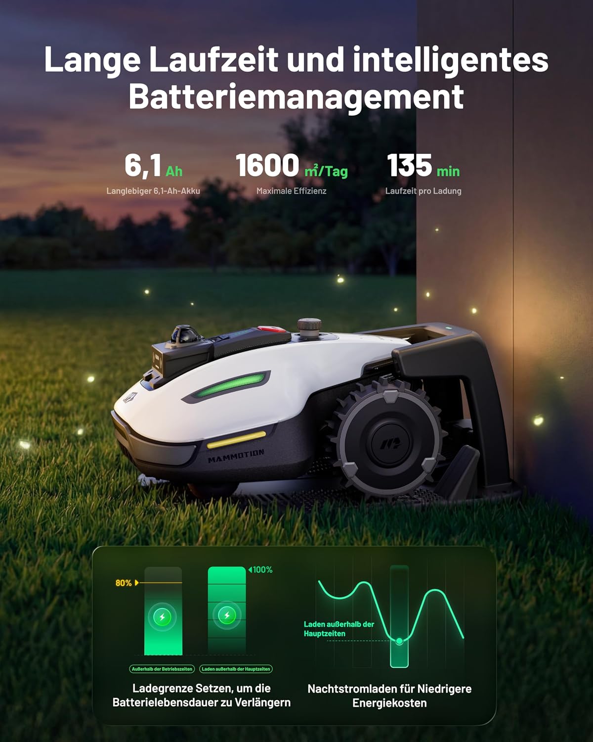 Mammotion Yuka Mini 2 1000 Roboter-Rasenmäher ohne Begrenzungskabel – Bild 5
