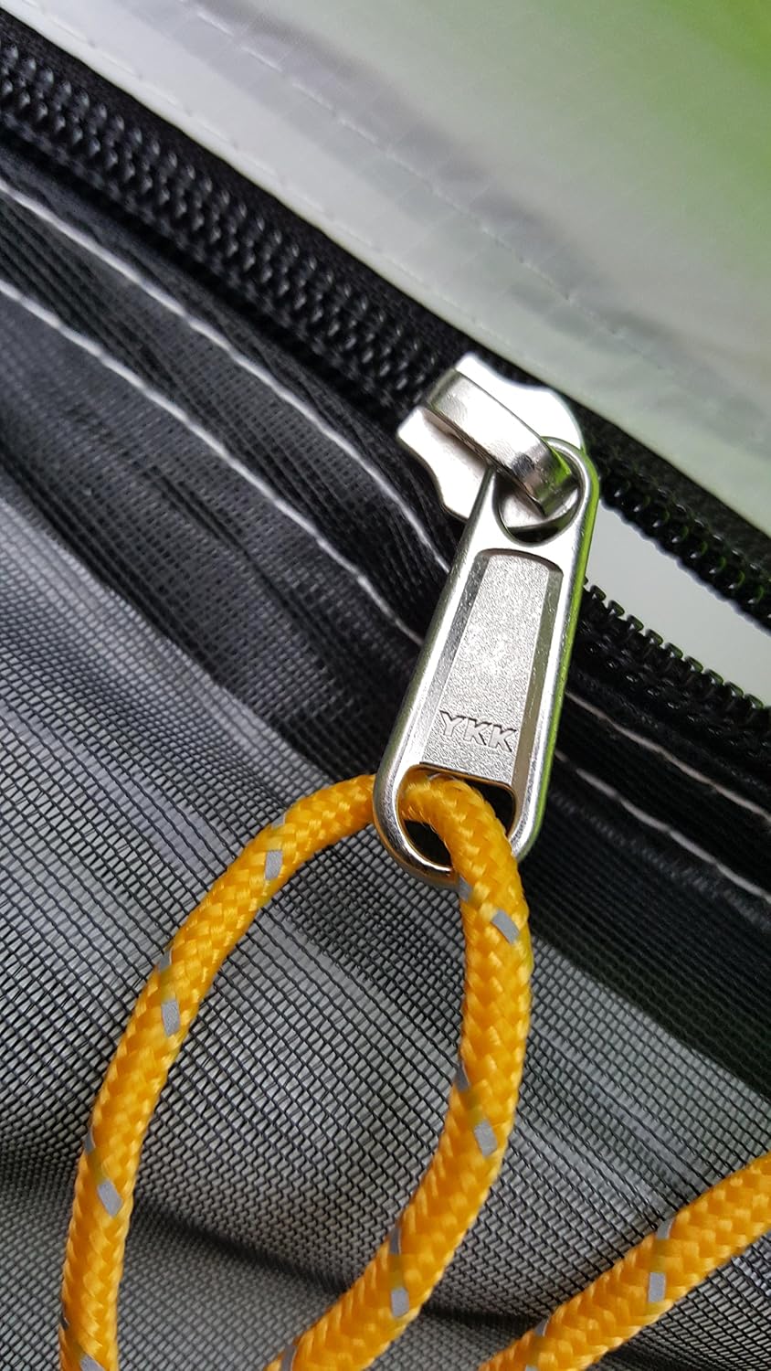 Everest1953 TrekPeak 1-Personen-Expeditionszelt, 1 x Silikon-Kuppelzelt, Liegefläche 240 cm, Grün – Bild 5