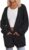Strickjacke Damen Langer dicker Strickmantel Cardigan Oversize Pullover