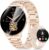 Damen-Smartwatch (2 Armbänder), Premium-Metallarmband, ultradünn, 1,43 Zoll HD AMOLED-Display, 120+ Sportmodi, Fitnessuhr mit Schlaf-Tracking, Telefonfunktion, Uhr für iOS Android