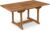 SAM Gartentisch Cuba, 180 – 240 x 100 cm, Teakholz, quadratischer Ausziehtisch