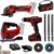Einhell Bohrmaschine TE-CD 18/40 Li + Winkelschleifer TC-AG 18/115 + Stichsäge -JS 18 Power X-Change (18 V, inkl. 1 x 4,0 Ah Akku, Ladegerät, Koffer)