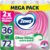 Zewa Ultra Smart Toilettenpapier Großpackung, 36 Rollen à 280 Blatt, Riesenrolle, 4-lagig, leicht